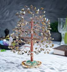 Mystic Roots Illuminated - Labradorite Crystal Gemstone Tree
