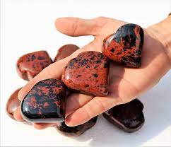 exquisite Mahogany Obsidian Elegance Hearts – Elevate Your Aura!