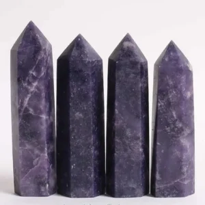 Natural Stone Lepidolite Healing Obelisk Points-Crystal Obelisk Points-Gemstone Obelisk Points