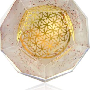 Wholesale Natural Stone Lepidolite Orgone Energy Dodecahedron-Orgonite Energy Dodecahedron For Healing