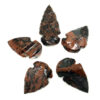 Natural Stone Mahogany Obsidian Handcrafted Arrowheads