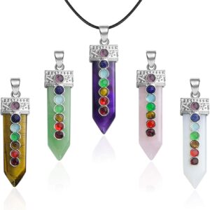 Natural Stone Opalite Chip Pendents