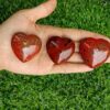 Natural Stone Red Jasper Puffy Heart-Wholesale Puffed Hearts
