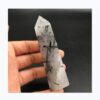 Natural Stone Tourmalinated Quartz Healing Obelisk Points-Crystal Obelisk Points-Gemstone Obelisk Points