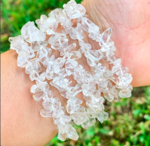 Wholesale Natural Clear Quartz Gemstone Chip Bracelets