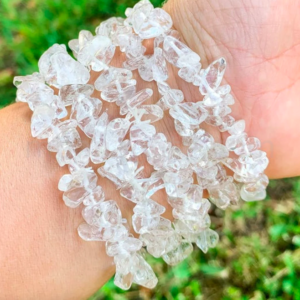 Wholesale Natural Clear Quartz Gemstone Chip Bracelets