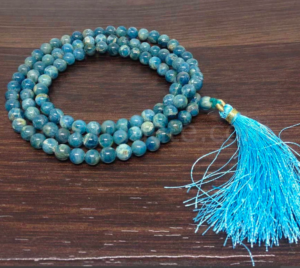 Wholesale Blue Apatite Gemstone Beads Prayer Mala (108 Beads)
