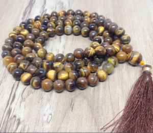 Wholesale Natural Tiger Eye 6MM Gemstone Beads Prayer Mala ( 108 Beads )