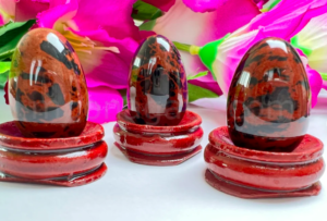Wholesale Natural Stone Mahogany Obsidian Handcrafted Yoni Eggs