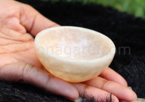 Wholesale Natural Cream Moonstone Gemstone Bowl