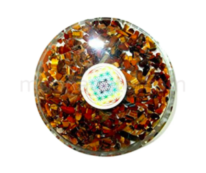 Wholesale Tiger Eye Orgonite Energy Coaster