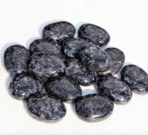 Indigo Gabbaro Pillow Palm Stones-Polished Palm Stones