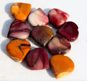 Radiant Harmony Mookaite Hearts