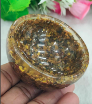Wholesale Handmade Tiger Eye Orgonite Energy Bowl