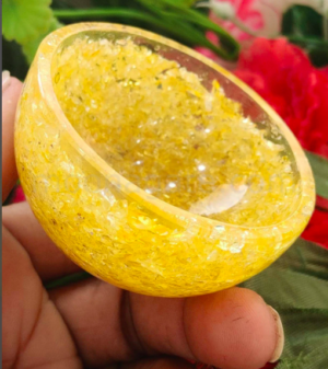 Wholesale Handmade Yellow Jasper Orgonite Energy Bowl