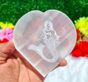 Bulk Mermaid Engraved Heart Shape Plate