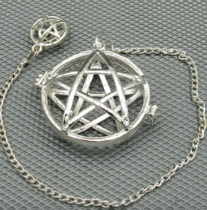 Wholesale Silver Metal Star Pendulum