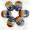 Seven Chakra Bonded Palm Stones -Chakra Palm Stones For Sale