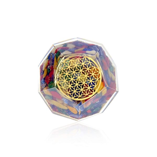 Seven Chakra OM Orgone Energy Dodecahedron