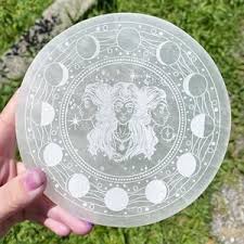 Celestial Harmony Selenite Fusion Plate
