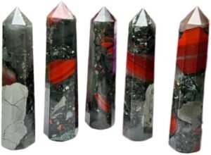 Wholesale African Blood Stone Obelisk Tower