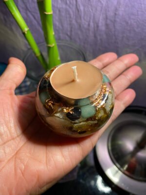 Wholesale Amethyst Orgonite Energy Candle Holder