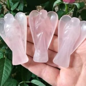 Wholesale Crystal Rose Quartz Gemstone Angel