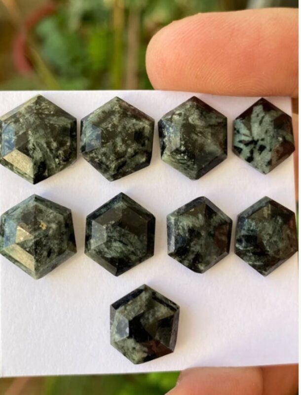 Radiant Aura: Wholesale Fancy Jasper Hexagone Gemstone