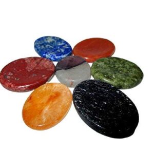 Wholesale Flat Stones Palm Stones Therapy Stones Worry Stones Thumb Stones (1 Bunch of 50 Pieces)