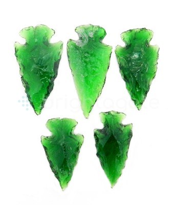 Sparkling Emerald Arrowhead Treasures