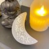 Wholesale Moons & Stars Engraved Selenite Crescent Moon