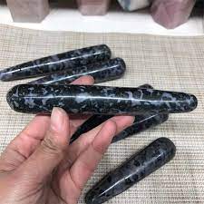 Wholesale Natural Crystal Larvakite Smooth Yoni Massage Wands