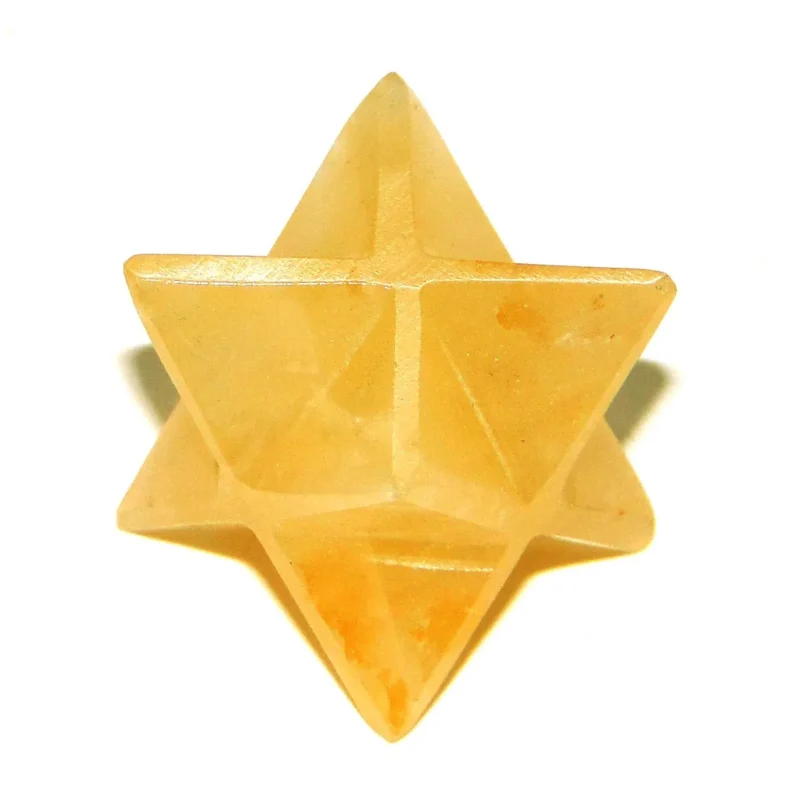 Wholesale Natural Crystal Stone Golden Quartz Merkaba Stars