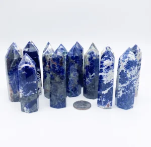 Wholesale Natural Crystal Stone Sodalite Obelisk Tower