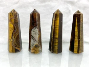 Wholesale Natural Crystal Stone Tiger Eye Obelisk Tower