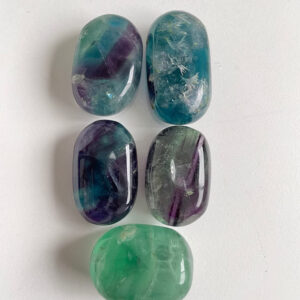 Wholesale Natural Green Fluorite Crystal Palm Stones