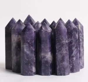 Wholesale Natural Lepidolite Obelisk Tower