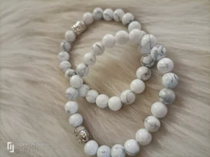 Zen Elegance - White Howlite Buddha Blessing Bracelet