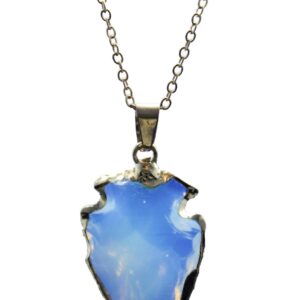 Wholesale Opalite Electroplated Arrowheads-Opalite Gold Rim Arrowheads