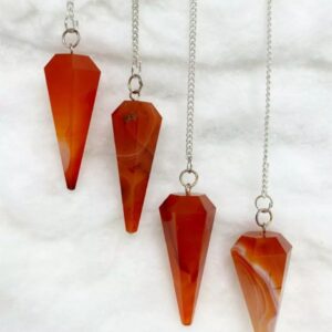 Wholesale Red Carnelian Gemstone Pendulums