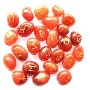 Wholesale Red Carnelian Rune Sets