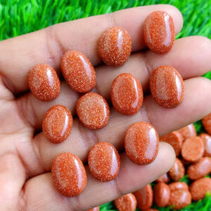 Wholesale Red Sand Stone Gold Stone Flat Palm Stones (1 Bunch of 50 Pieces)