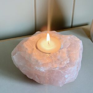 Wholesale Rose Quartz Orgonite Energy Candle Holder