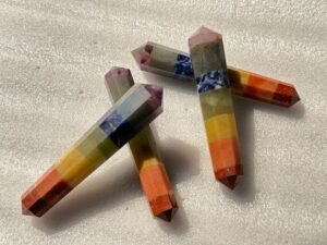 Wholesale Seven Chakra Bonded Faceted Massage Wands