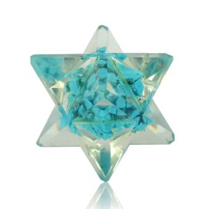 Wholesale Turquoise Orgonite Energy Merkaba Star