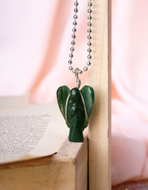 Wholesale Vesuvianite Crystal Angel Pendent