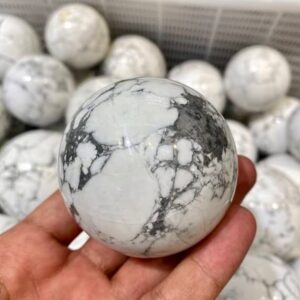 Wholesale White Hawlite Gemstone Spheres