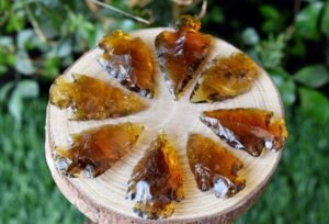Radiant Sunburst Glass Arrowheads