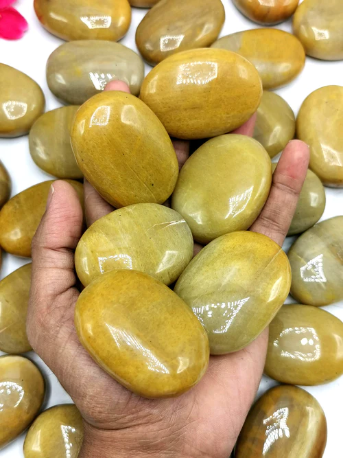 Yellow Aventurine Orgone Energy Palm Stones