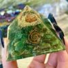 Green Aventurine Orgone Healing Pyramid for Sale